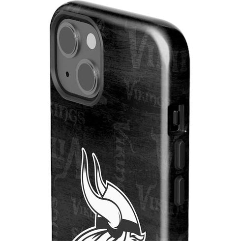 NFL Minnesota Vikings Black & White iPhone 15 Impact Case